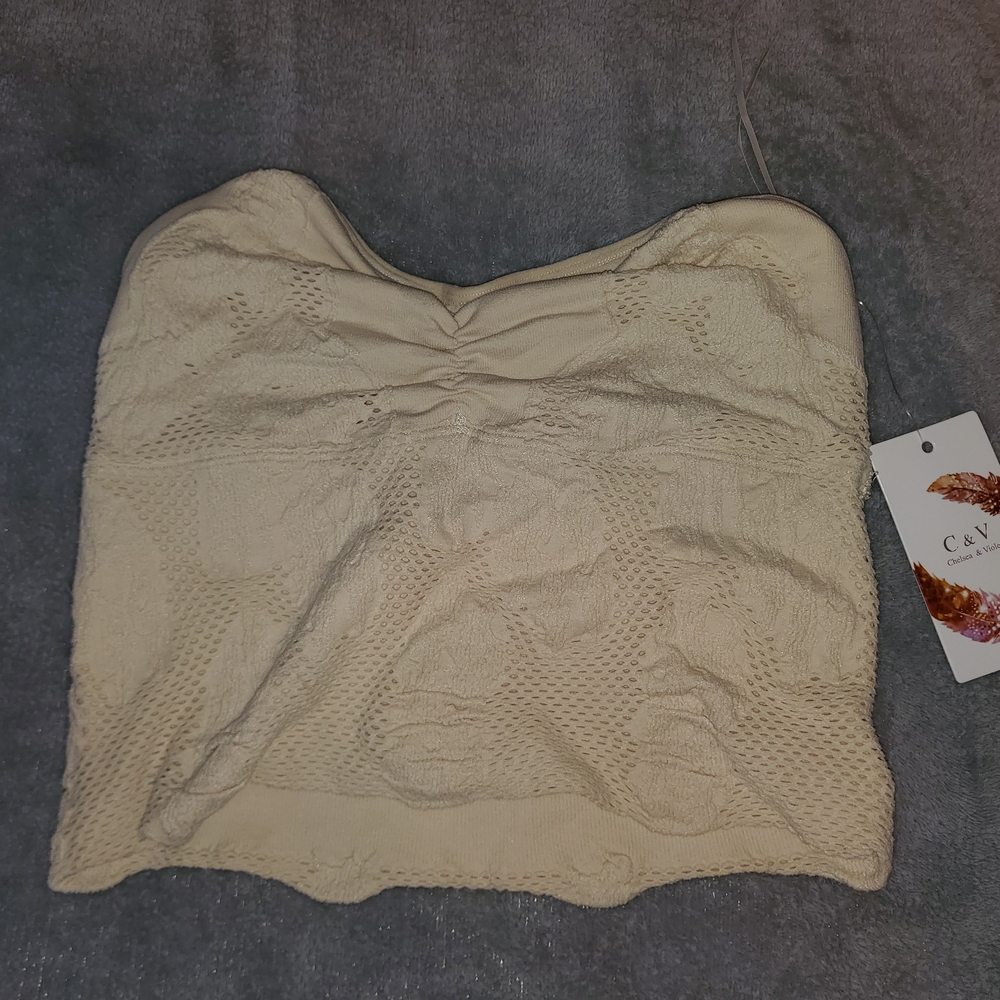 Cream Lace Women's Top